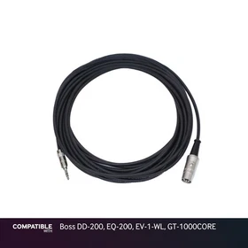 Rapco 1/8" TRS MIDI Type-A Cable for Boss DD-200, EQ-200, EV-1-WL, GT-1000CORE