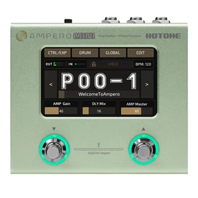 Hotone Ampero Mini Guitar Bass Amp Modeling IR Cabinets Expression Pedal MP-50
