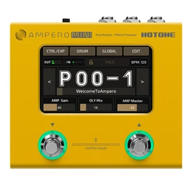 Hotone Ampero Mini Guitar Bass Amp Modeling IR Cabinets Expression Pedal MP-50