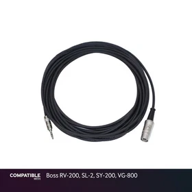 Rapco 1/8" TRS MIDI Type-A Cable for Boss RV-200, SL-2, SY-200, VG-800