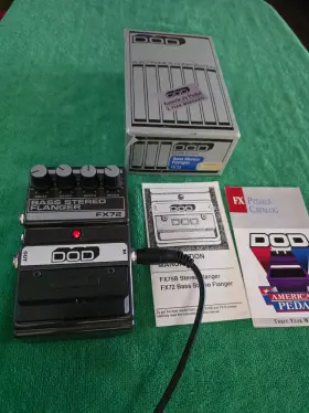 DOD-FX72 DOD Bass Stereo Flange Pedal Distortion Battery Cord