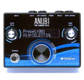 Anubi FOXGEAR Ambient Box Reverb Delay Effects Pedal
