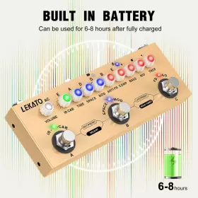 BC-01421AN LEKATO Effects Pedal Acoustic Guitar Ir Loading #3