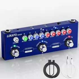 BC-01421BN LEKATO Bass Effects Pedal Ir Loading Delay Reverb
