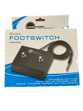 FSW22 LIVEWIRE Dual Footswitch Ftsw Box