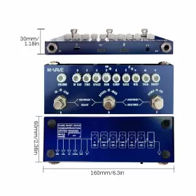 AFB3958976442428OO M-VAVE Bass Effects Pedal Tuner Delay #2