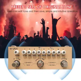 EVA3842479699926DO M-VAVE Effect Guitar Pedal Compressor