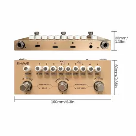 TQM6948628030419EW M-VAVE Acoustic Guitar Effects Pedal Tuner #2