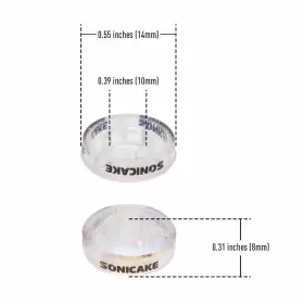 843037101988 SONICAKE Footswitch Toppers Transparent Guitar #3