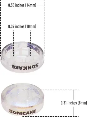 QST-02 SONICAKE Footswitch Toppers Transparent Guitar Effects #3