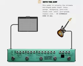 VES-5 VALETON Dapper Indie Guitar Effects Strip Pedal Reverb #3