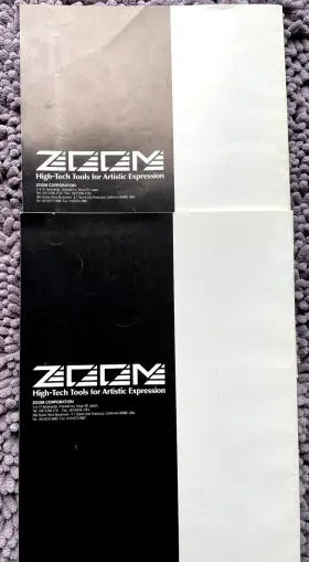 9200 ZOOM Advanced Reverberation Processor Orginal Manuals #2