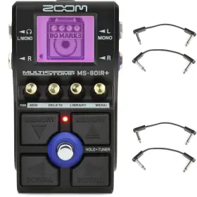 MS80IRPBUN1 ZOOM Irsim Effects Pedal Ebs Patch Cables Ir Amp