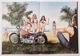 David Mann Outlaw Biker Art Motorcycle Bikini Beach Center Fold Iron Horse Mag