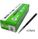 Tombow Zoom 505 Liquid Ink Roller Ball Pen Refill 0.5mm Black 10p BKL5P3310P L5P