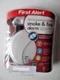 First Alert Smoke & Fire Alarm -120V AC Hardwired Photoelectric -Brand New Seal