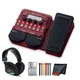 Zoom B1X Four Bass Multi-Effects Pedal + MDR-7506 Stereo Headphones, Bundle