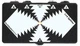 EarthQuaker Devices One to Four Splitter Pedal - Black and White