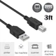 3ft USB Cable for Line 6 Bass Pod XT Live Multi-Effects Pedal Studio X3 KB37