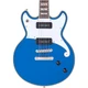 D'Angelico Deluxe Brighton LE Solid Body Electric Guitar Sapphire 19788107413 OB