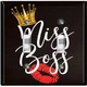 Metal Light Switch Cover Wall Plate For Room Miss Boss Queen Crown Kiss SGN003