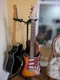Squire Stratocaster Affinity Series with NUX MG 100 pedals and stand!